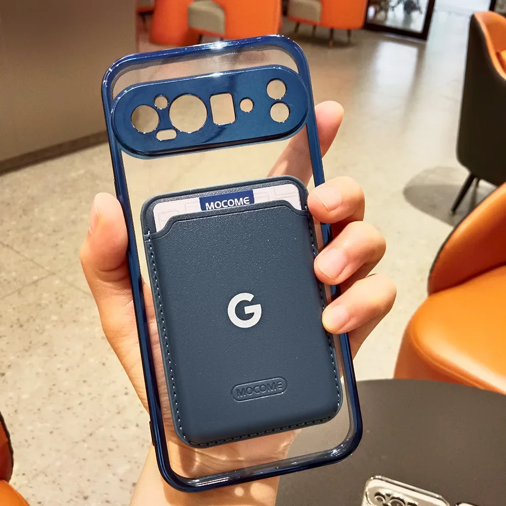 Magsafe-Compatible Magnetic Leather Wallet Case with Wireless Charging Back Cover