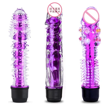 Multi-speed Jelly Dildo Powerful G Spot Anal Vibrator Clitoris Stimulator Safer Vibrating Massage Erotic Adult Sex Toy For Women 2