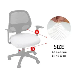 Deluxe Elastic Office Chair Protective Cover - Anti-Dust & Thickened Design - 1PC Chair Cover (White)
