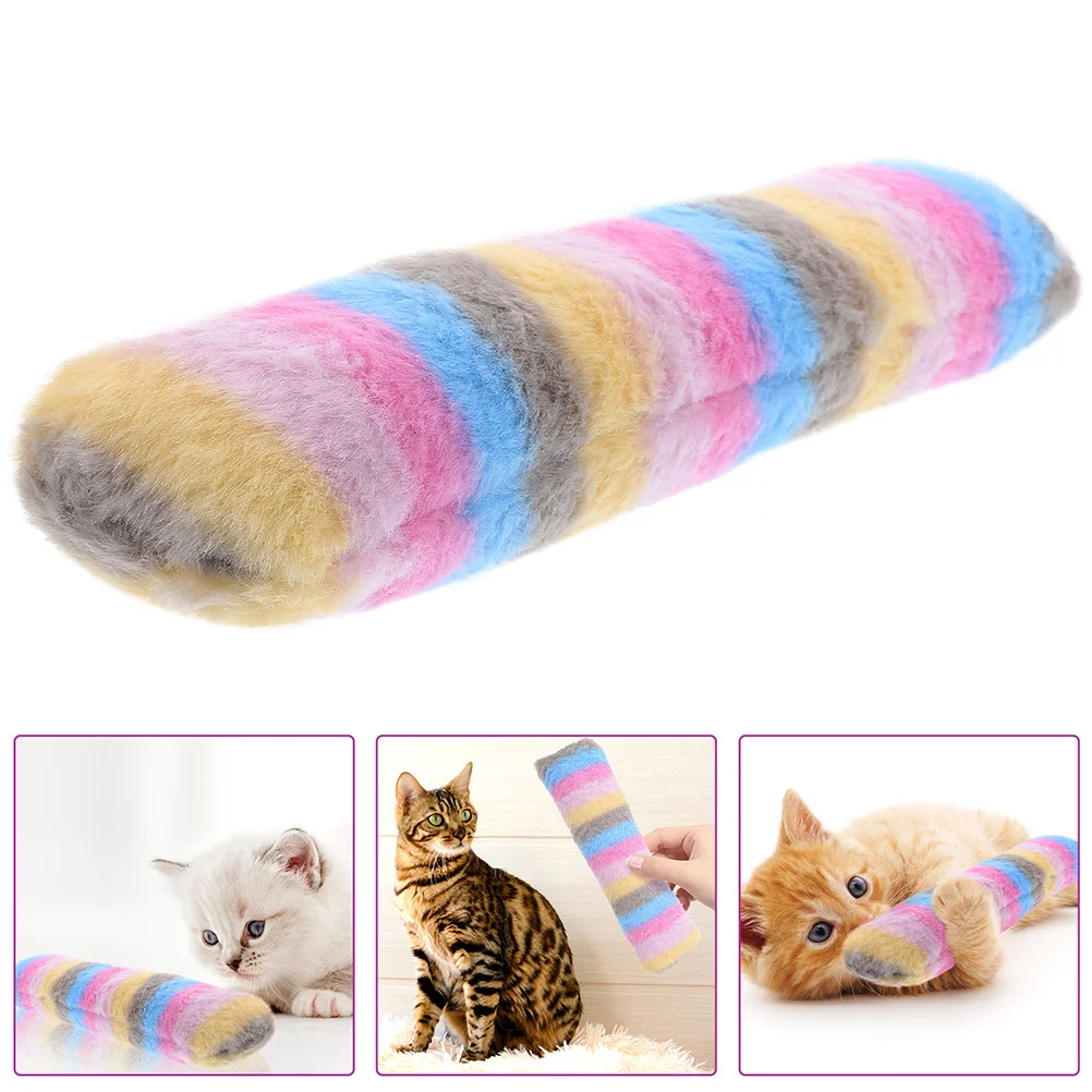 

Pet Plush Pillow Toy For Cats Funny Toys Kitten Indoor Catnip Interactive Teething Chew