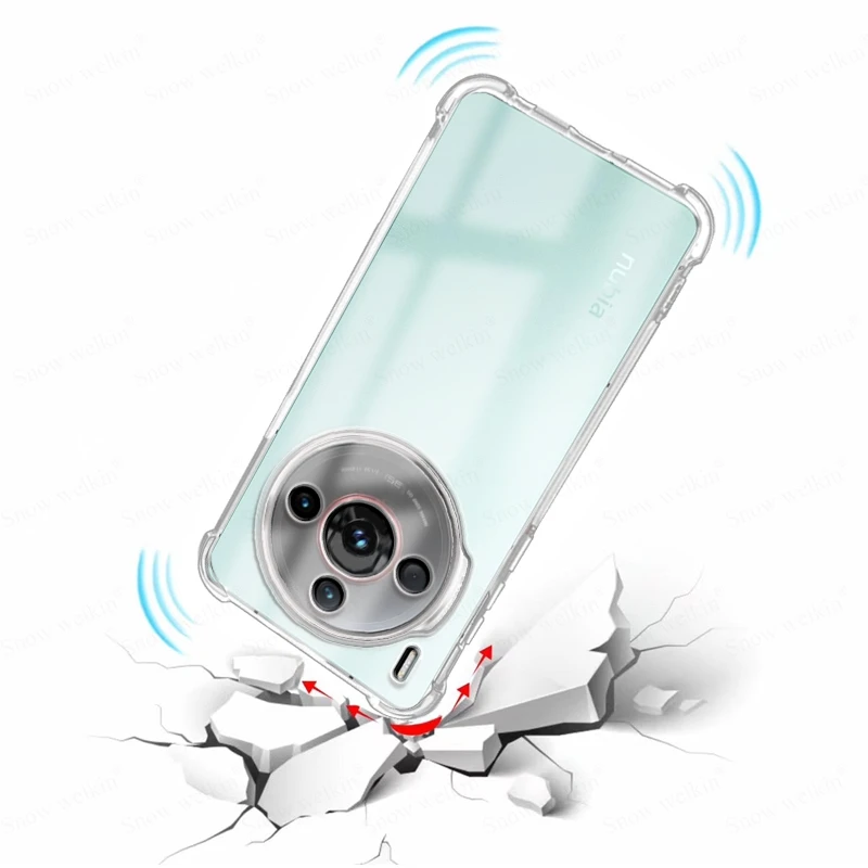 Clear Soft TPU Shockproof Case with Airbag Buffers - Full Protection Back Cover