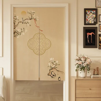 Tenda per porta con schermo Shoji giapponese con motivo a nuvole decorativo |   Lavabile in lavatrice, tessuto di seta, senza fodera 1