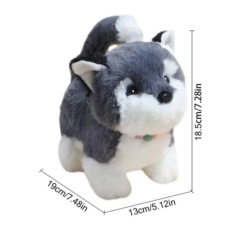Realistic Stuffed Animal Dog Fun Interactive Dog Toys Plush Puppy Electronic Interactive Toys Fake Dog Toy Interactive Walking 6