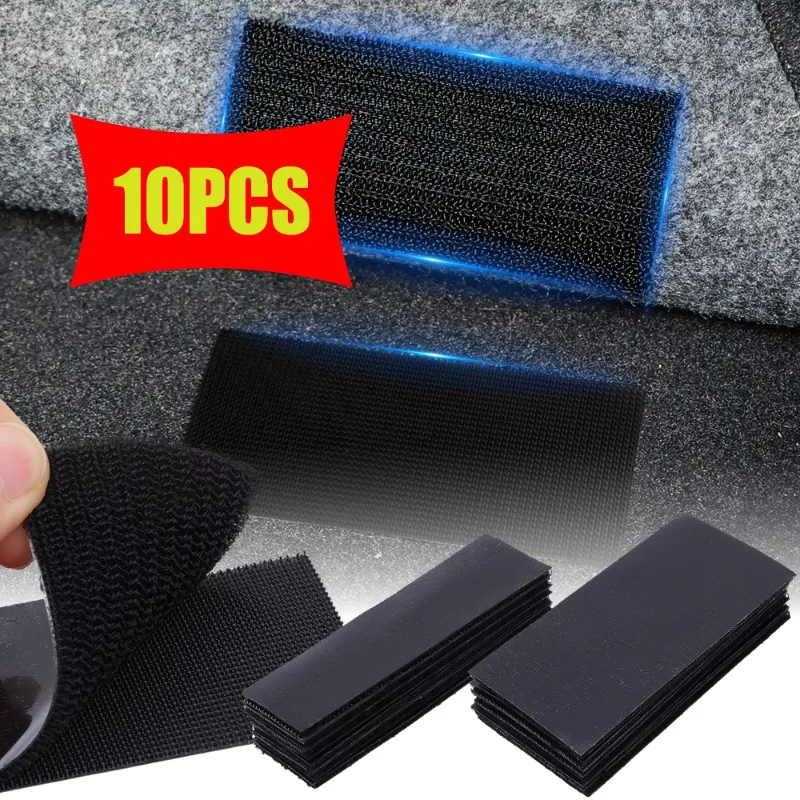 

Car Foot Mat Rectangular Double-sided Adhesive Non-slip Fixing Sticker Strong Self-Adhesive Fixing Sticker Exterior Accessories
