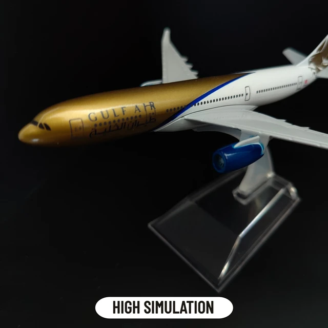 1:400 Scale Metal Aircraft Gulf A330 Airlines Boeing Airplane 4