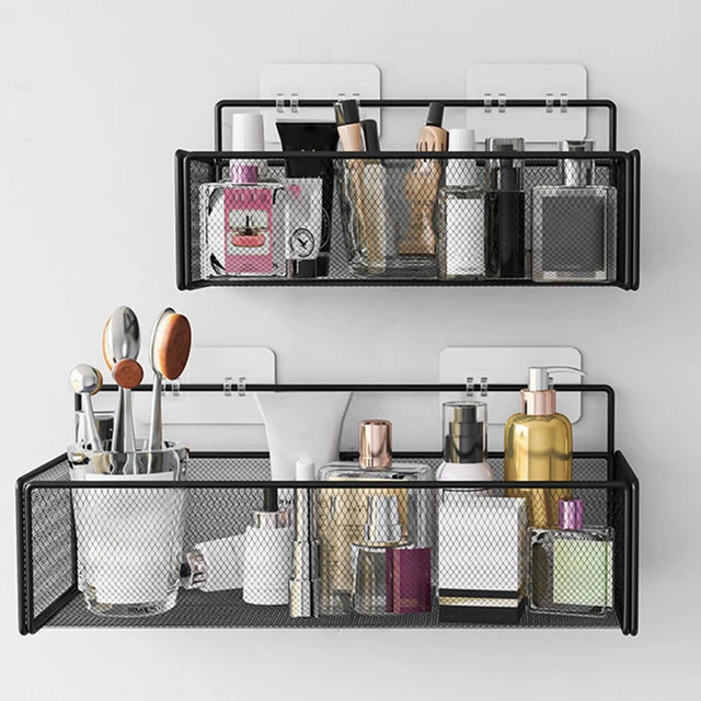 Bathroom Shelf Shower Caddy Shelves Kitchen Organizer Rack Wall Mounted  Iron Shampoo Soap Holder Household Accessories - AliExpress