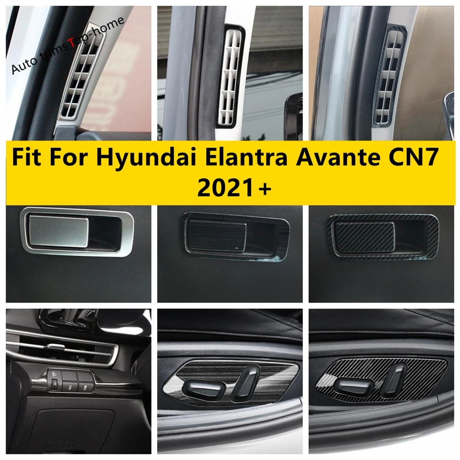 

Pillar A / Head Lights Lamps Switch / Glove Box / Seat Adjust Button Cover Trim Fit For Hyundai Elantra Avante CN7 2021 - 2023