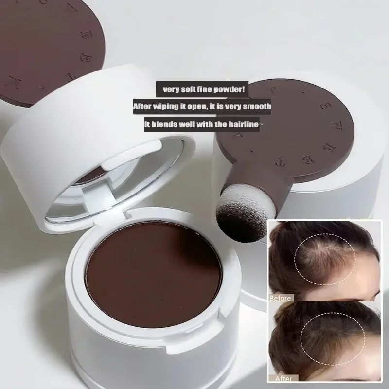 

Hair-line Cover Seam Powder with Puff Supernatural Fill Hair Line Shadow Powder Smudge-proof Hair Concealer Makeup Cosmetics