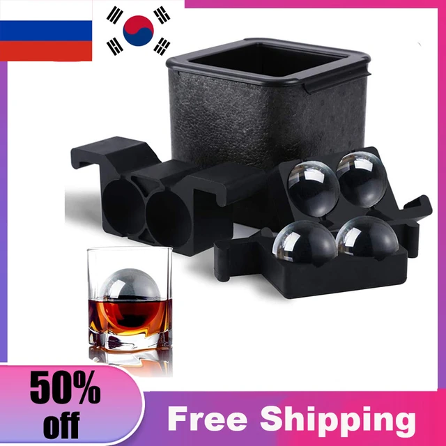 Eco-Friendly Clear Ice Ball Maker Mold 8pcs Silicone Whiskey Tray Mould  Bubble-Free Ice Cube Maker 2 Inch Ice Box Mold - AliExpress