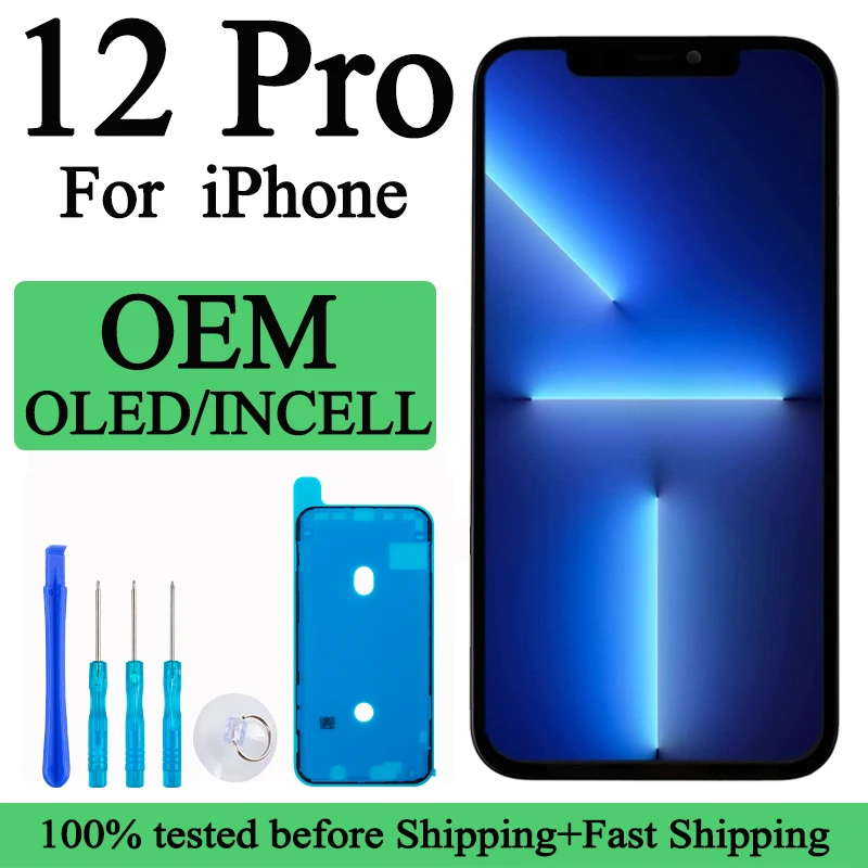 IPhone 12 Pro,a2407,a2341,a2406,a2408用の交換用LCDタッチ