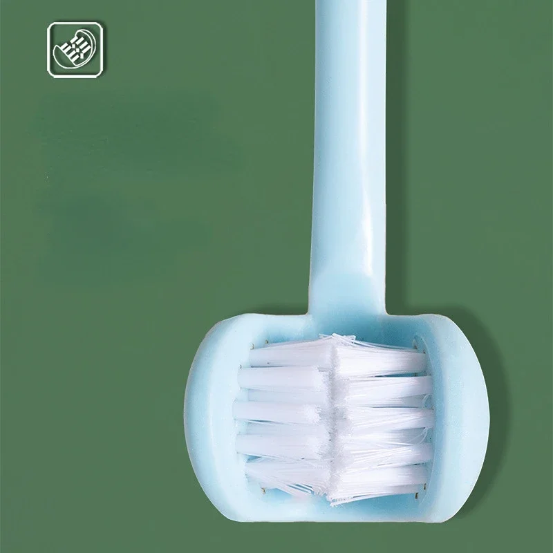 Three Side Soft Toothbrush Baby Oral Health Care Antiskid Handle Kids 360&deg; Clean Tooth Teeth Clean Brush Dental Care 3-12Y
