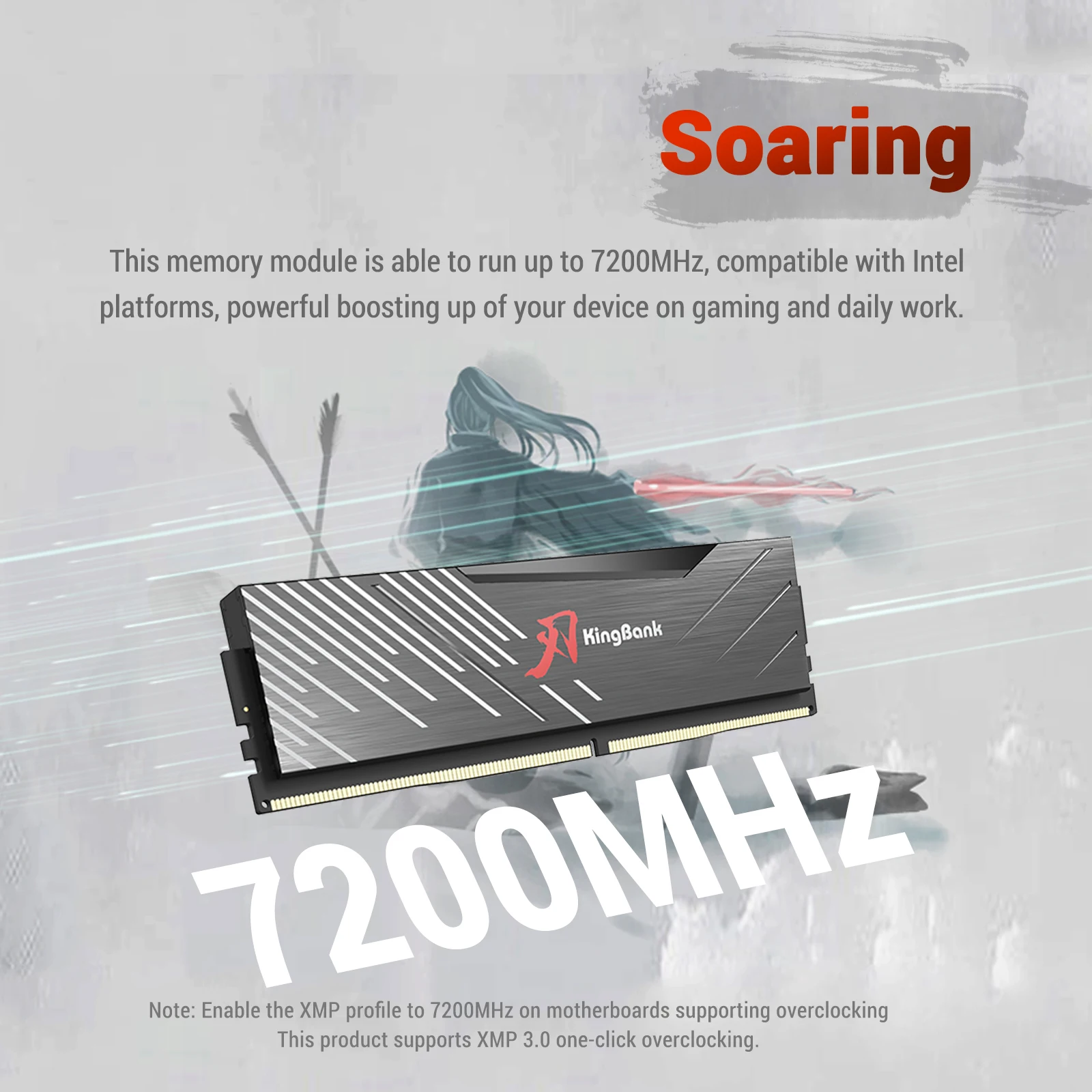 KingBank memoria ram ddr5 7200mhz 16GB 32GB RAM Hynix A Die mem&oacute;ria CL34 Gaming Memory Desktop Gaming High Performan XMP 3.0 desktop ram memory,desktop memory