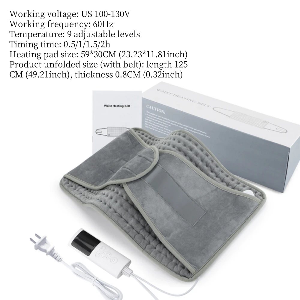 Cozy Electric Heating Pad for Pain Relief - Auto-Off & Machine Washable