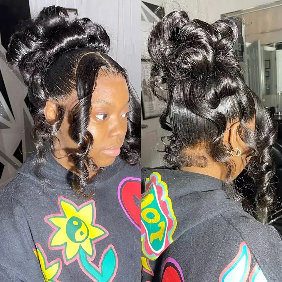 200% High Density Body Wave 360 Full Lace Wig Human Hair Pre Plucked 13X4 13X6 HD Lace Frontal Wigs For Women 30 32 34 Inch