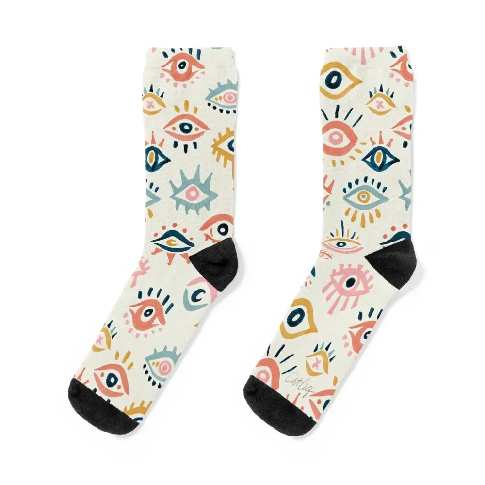 

Mystic Eyes – Primary Palette Socks crazy funny sock gifts Boy Child Socks Women's