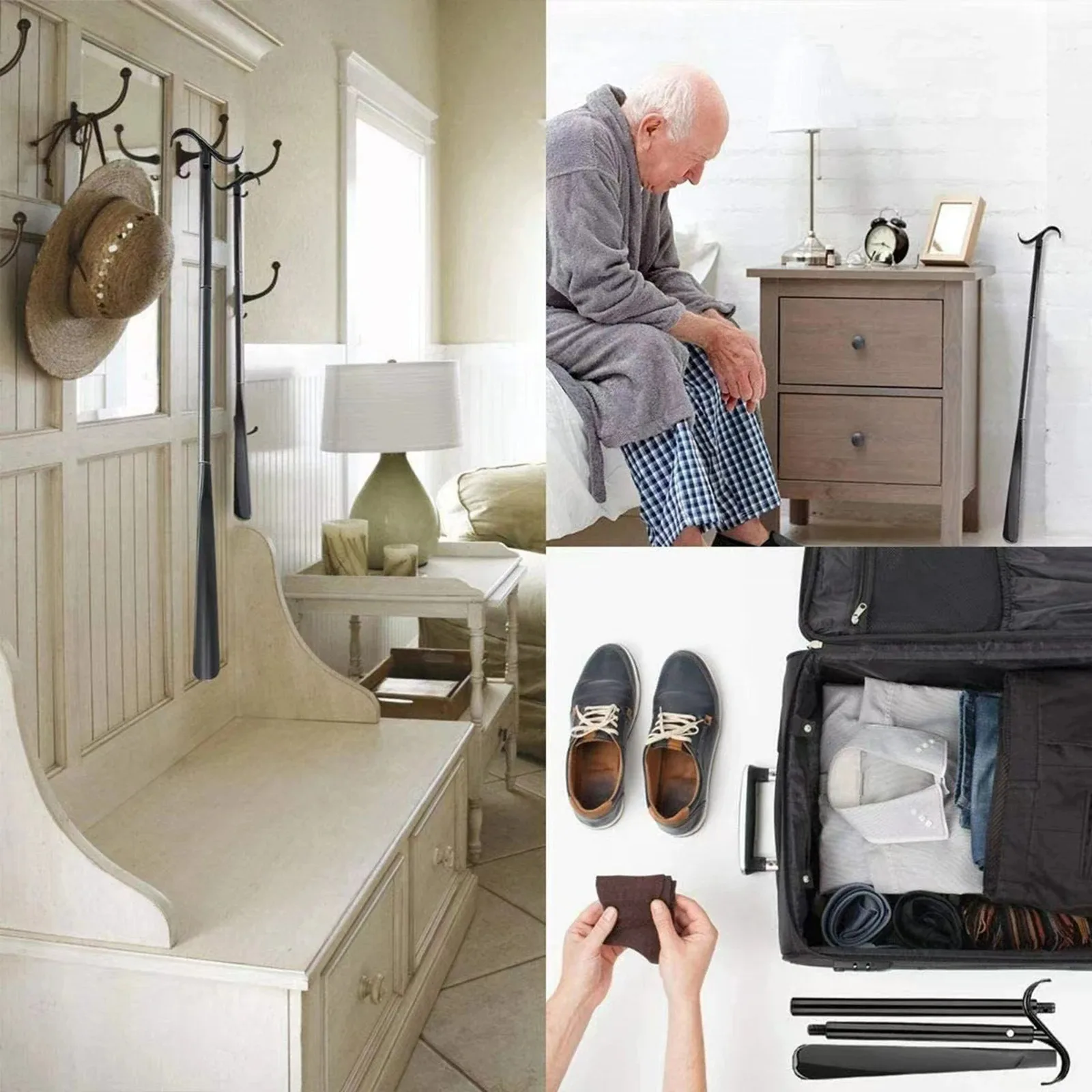 Clothing Aids Detachable Long Dressing Shoes Socks Multifunction With Shoe Horn Assisted