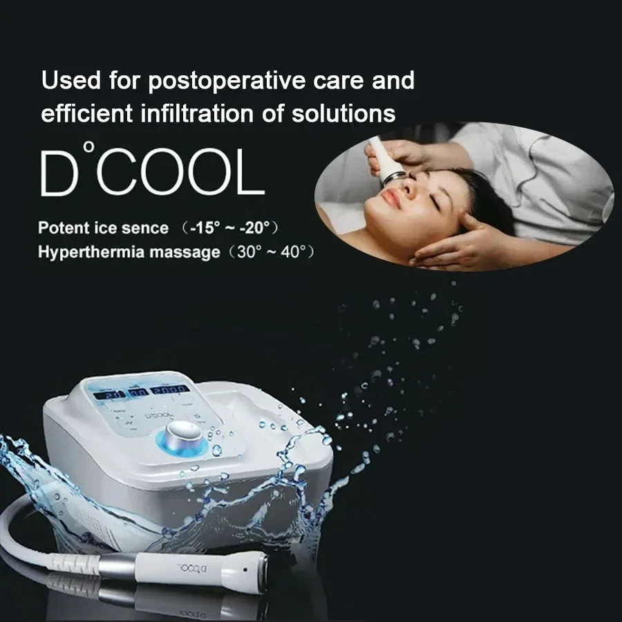 New 2025 Sliming Dcool Portable Cool Hot EMS For Skin Tightening Anti Puffiness Facial Electroporation Machine Beauty Device