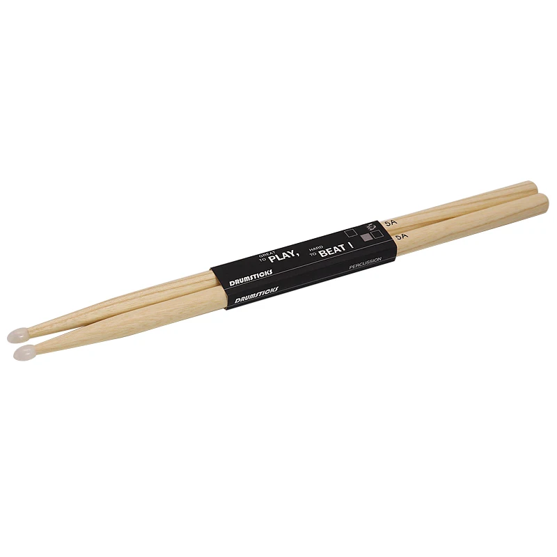 

1 Pair Good Quality 5A Hickory Stick with Nylon Tip Drum Stick
