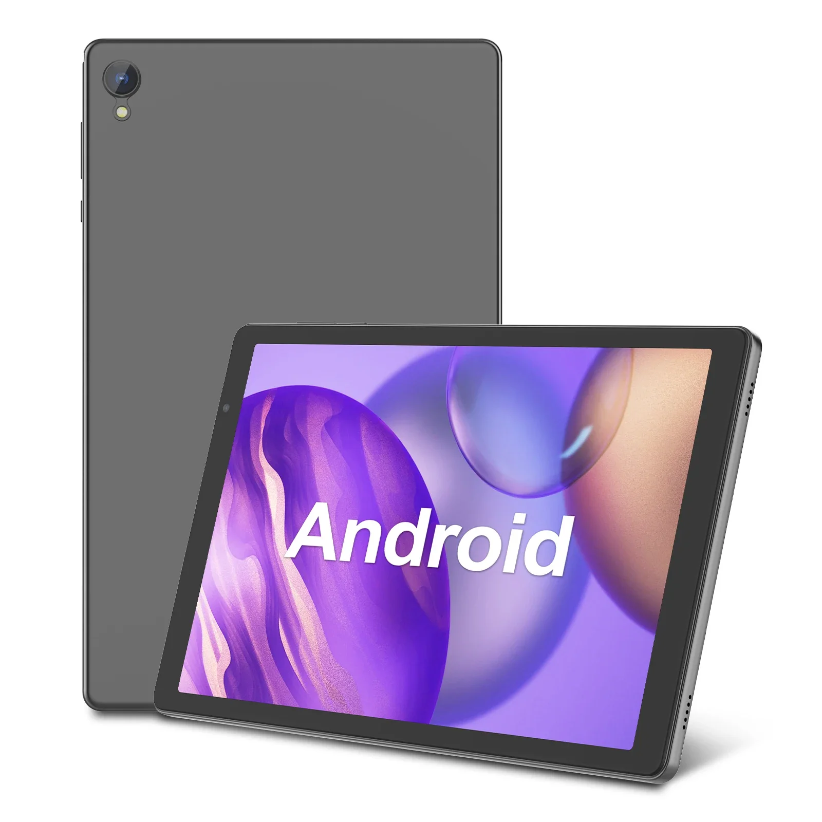 10-inch tablet, Android 14, quad-core processor, 4GB RAM (2GB+2GB expandable), 32GB storage, Wi-Fi, dual cameras, 6000mAh 1
