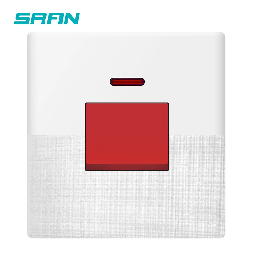 USB C 영국 표준 13A 250V, 86*146mm PC 패널, 범용 전기 콘센트 스위치 제어 기능이 있는 SRAN 벽면 소켓