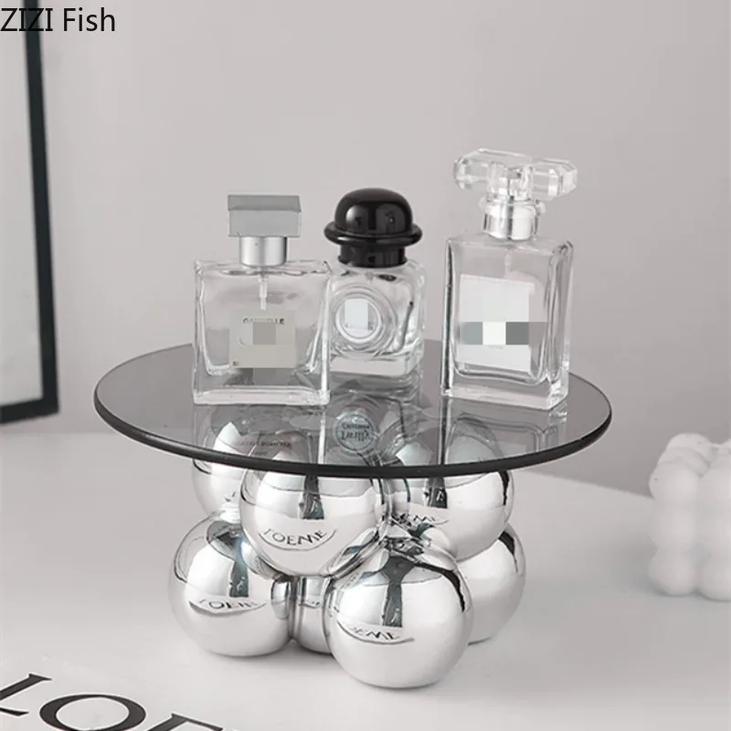 Table Storage Shelf Organizer Storage Tray Decorative Plate Jewelry Tray Key Trays Aromatherapy Plate Dim Sum Dish Snack Plates 5