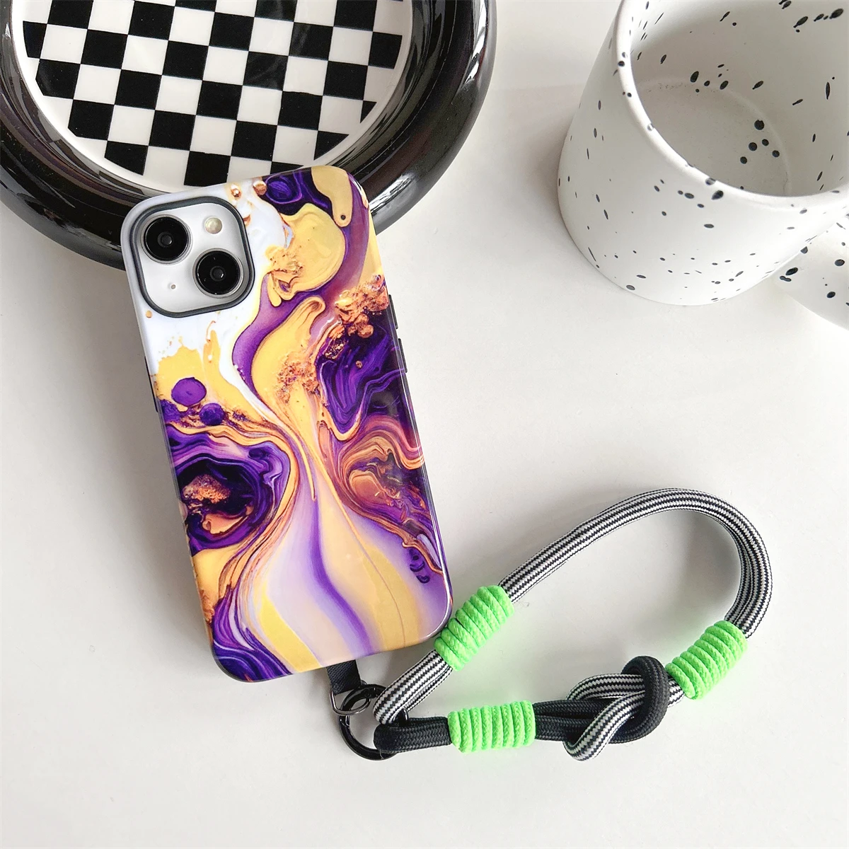 Flowing Light Series intInclusive Phone Case Two-In-One Film Protective Shell For iPhone 15 14 13 12 11 Pro Max Plus Mini
