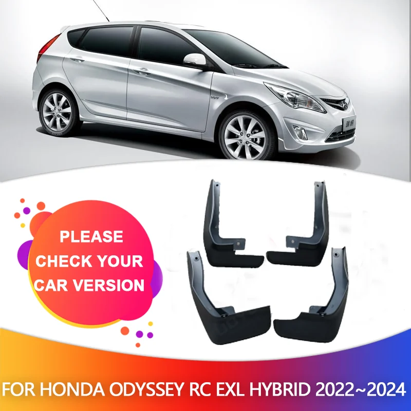 Car Mudguards for Honda Odyssey RC 4WD EXL Hybrid 2022~2024 2023 Mudflaps Fender Mud Flap Splash Flares Guards Cover Accessories