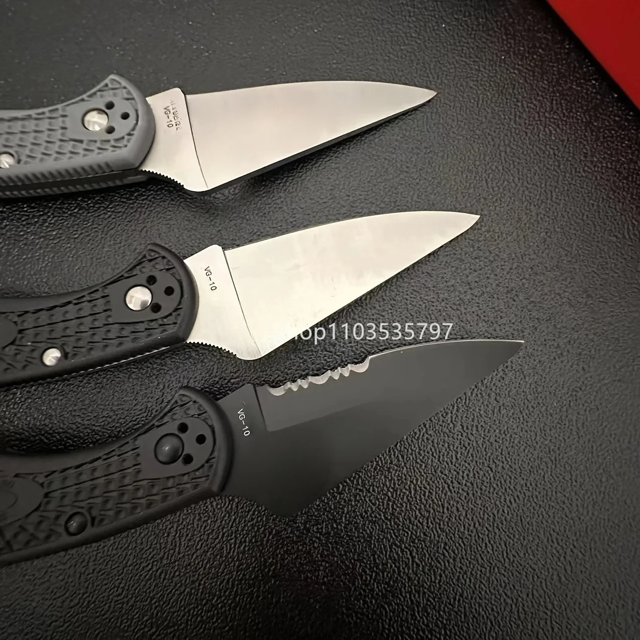 C11 Tactical Folding Knife with Nylon Handle, Spear Point Stainless Steel Blade for Outdoor Camping & Survival EDC Pocket Knife 2