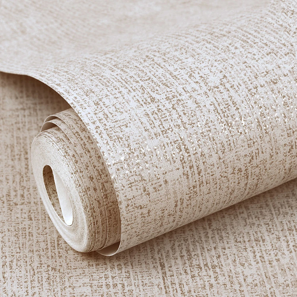 Retro Industrial Style Bronzing Plain Wallpaper Non-woven Fabric Light