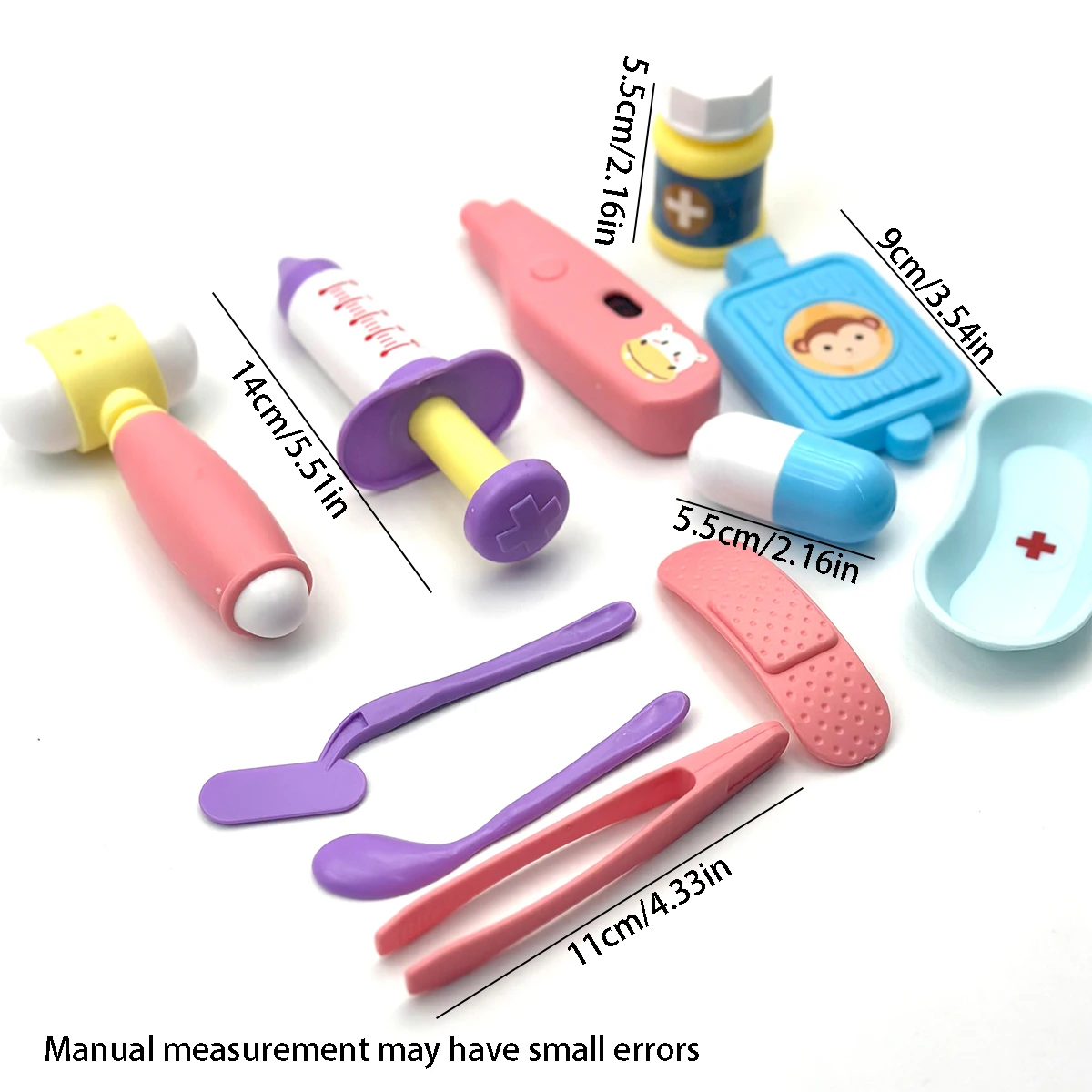 Children Learning Educational Role Play Set Plastic Kids Pretend Play House Doctor Toy Random 11Pcs doctor play set,doctor toys kit,doctor nurse toys