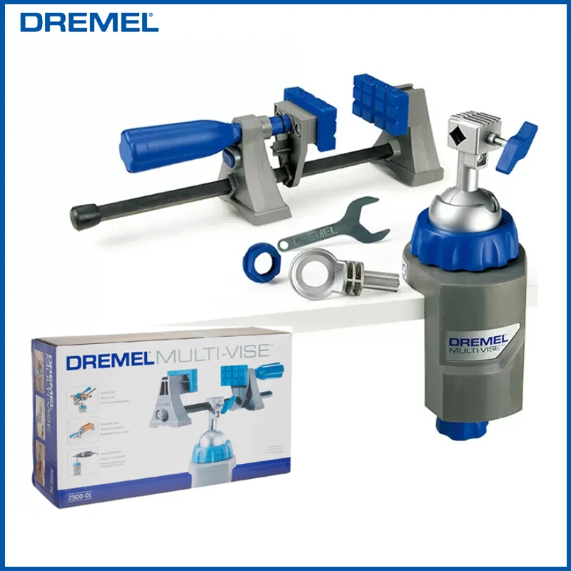 Dremel 2500-01 Attacco Utensile Rotante Morsa Portatile Ganasce Rimovibili Portautensili Rotanti 2-1/2 "Di Spessore Con Dremel 8220