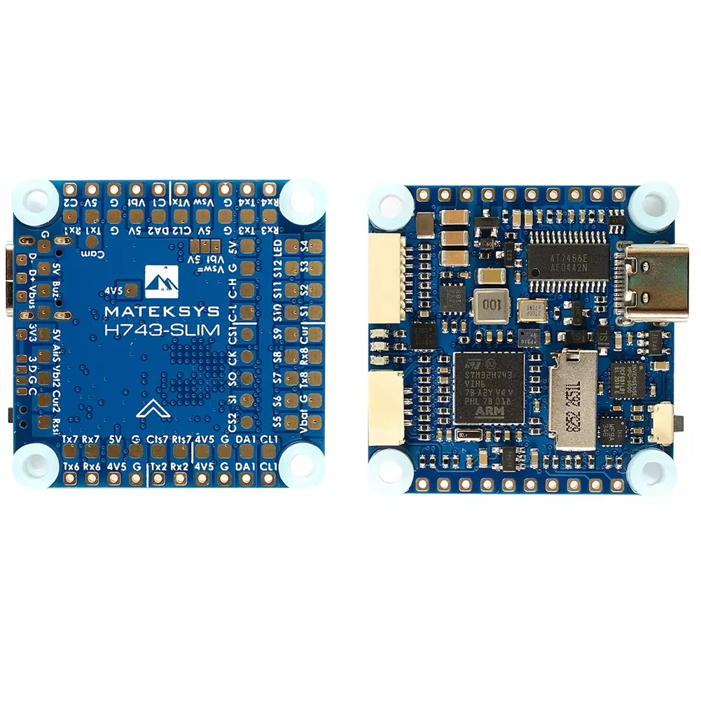 Matek H743 SLIM V3 STM32H743VIT6 BEC ICM20602 Baro Blackbox 2-8S F7 Flight Controller 30.5x30.5mm for FPV DJI Drone RC Model