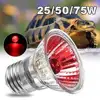 220V 25/50/75W UVA+UVB Reptile Lamp Bulb Turtle Basking UV Light Bulbs Heating Lamp Amphibians Lizards Temperature Controller