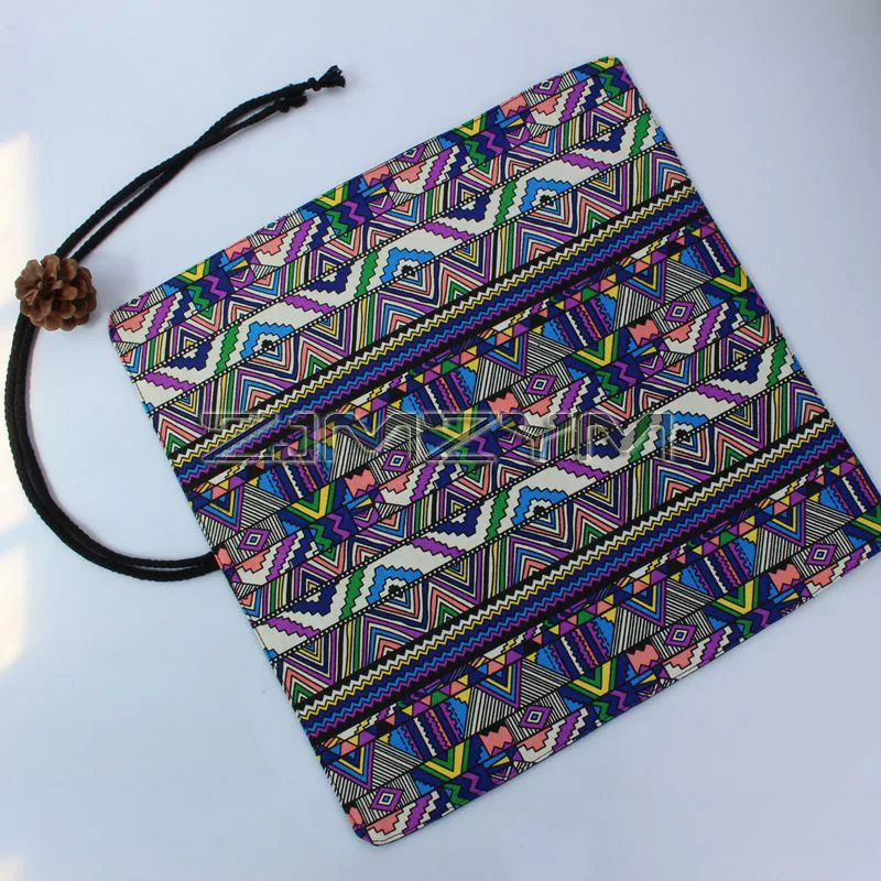 수채화 브러시 연필 가방, 중국 회화, 서예 브러시, 연필 케이스 롤, 서예 펜 보관 가방