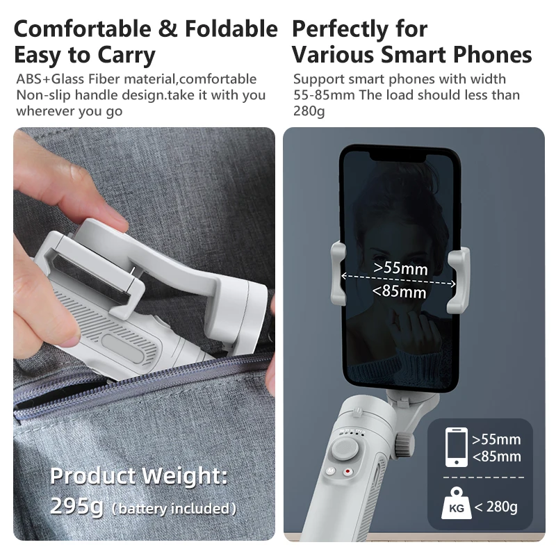 Foldable 3-Axis Gimbal Handheld Stabilizer Selfie Stick For iPhone Xiaomi Samsung Smartphone handheld gimbal stabilizer,handheld gimbal,gimbal stabilizer,selfie stick,selfie stick tripod