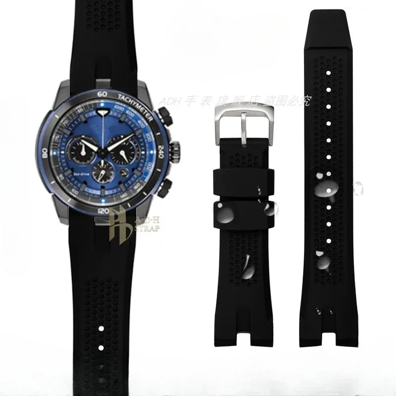 

Ремешок силиконовый для часов Citizen Aw1475 1476 1477 Ca4154 4155