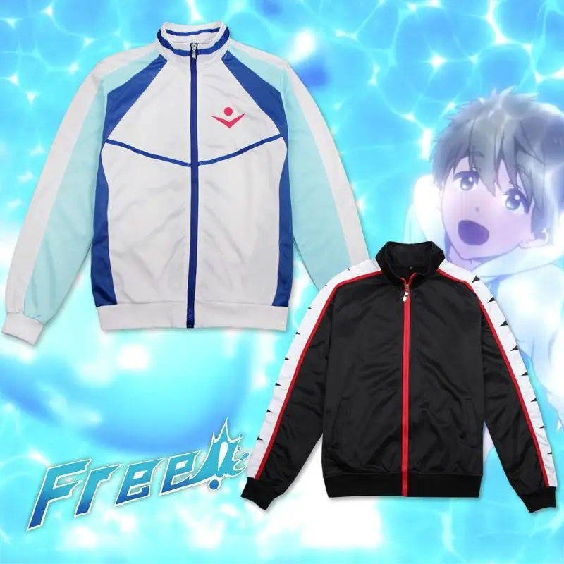 

Manlong free! Men's swimming Department sweater rock kite animation cos clothing leisure sports sweater jacket zipper