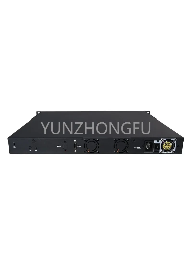 산업용 1U 섀시 방화벽 미니 PC, LGA1700 Alder Lake Cpu 12 세대 6 * lan 포트, 4 * SFP 10G H610/H670 칩셋 미니 PC