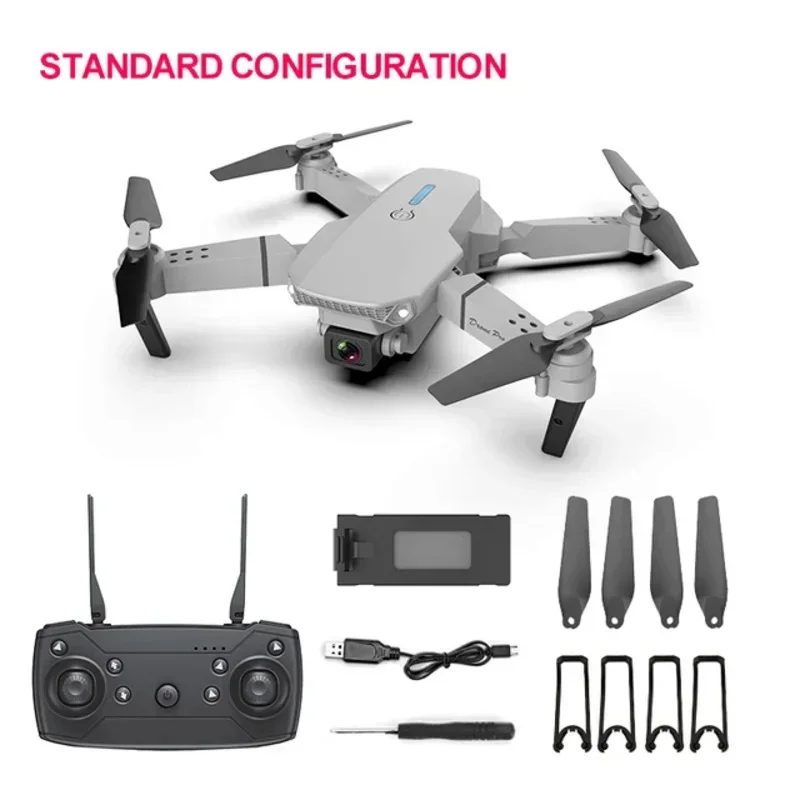 

Rc Foldable Height Hold Drone Quadcopter E88 Pro Mini With Wide Angle Hd 4K Camera Height Hold Drone Quadcopter Wifi Fpv Drones