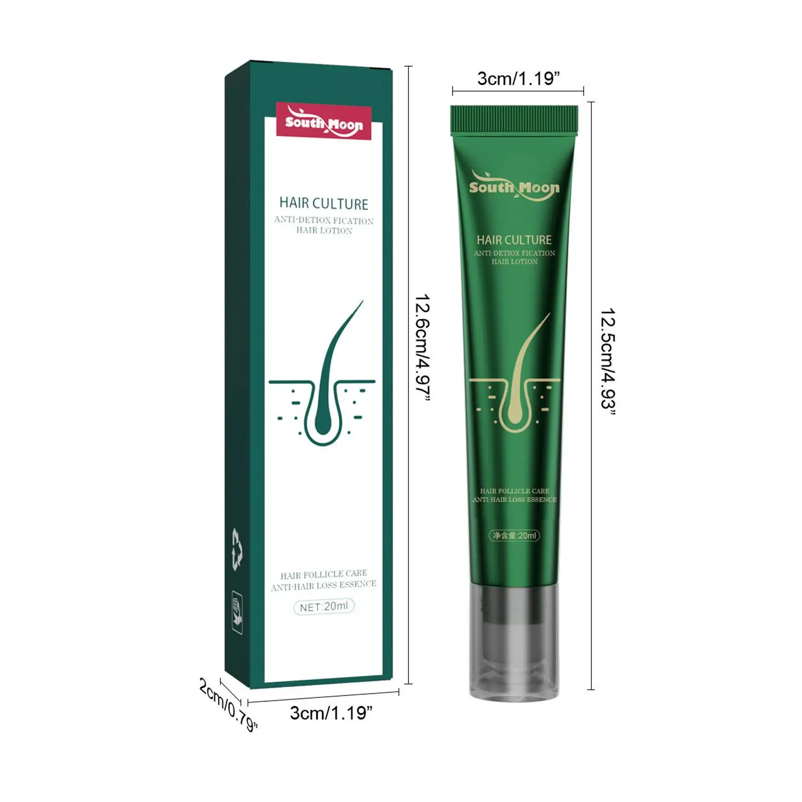 10PCS Biotin Schnelles Öl Haarwachstumsserum Haarverdünnungsbehandlung Flüssigkeit Anti-Haarausfall für Frauen und Männer_voghion.com