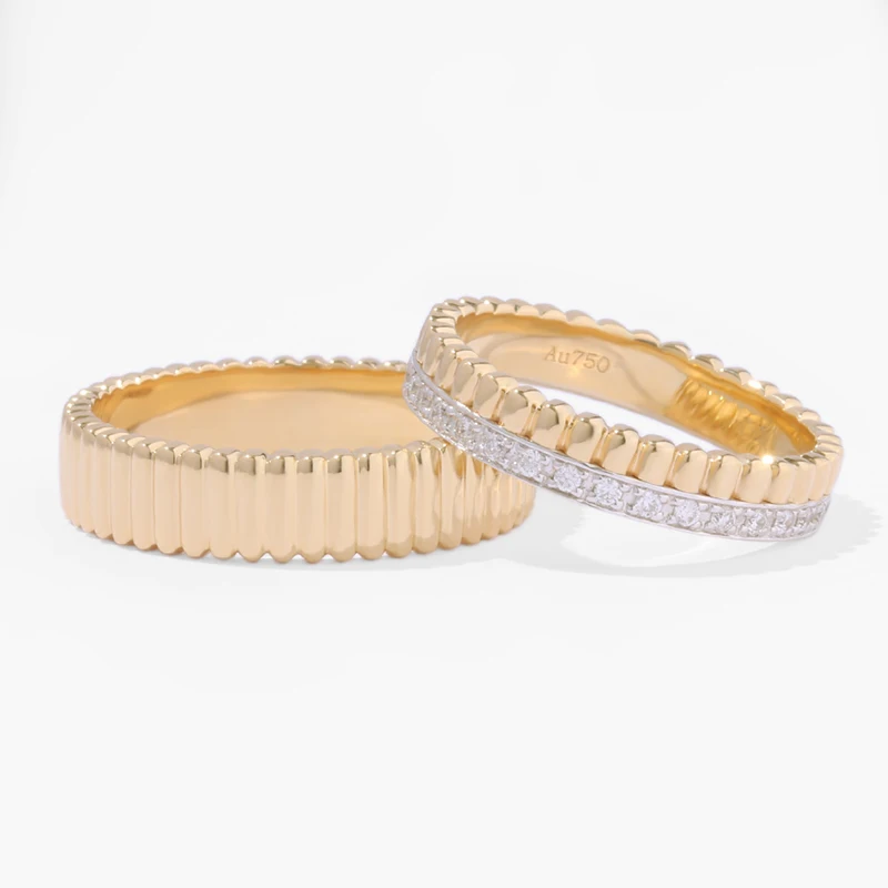 

Выразите свою связь: обручальные кольца премиум-класса из 18-каратного золота для пар в платине, золотых цветах