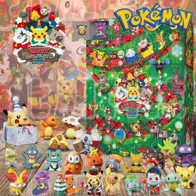 New 24PCS Pokemon Christmas Advent Calendar Countdown Mystery Box Cute  Pikachu Anime Figure Kids Halloween Surprise Toy for Boys - AliExpress