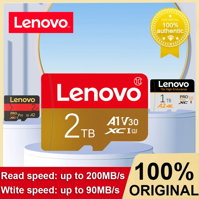 Micro SD Card Lenovo 2TB 1TB 512GB High Speed Flash Memory Card TD