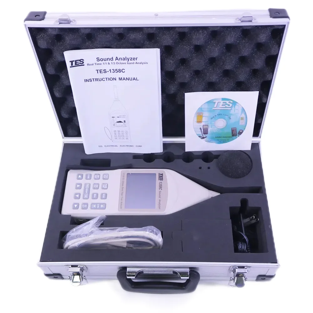 TES-1358C Digital Sound Analyzer Sound Level Meter IEC 61672-1 Class 2 30 to 130