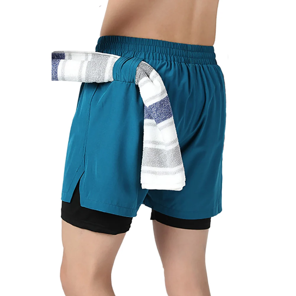 Men's Summer Quick Dry Sports Elastic Compression Shorts Man Running Gym Fitness Skinny Jogger Short Pants Sweatpants Male