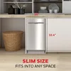 Honeywell 18 Inch Dishwasher with 8 Place settings, 6 Washing Programs, Stainless Steel Tub, UL/Energy Star- Stainless Steel 3