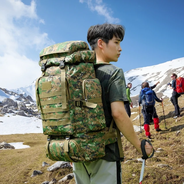 80L 900D Oxford Backpack Large Capacity Outdoor Waterproof Military Tactical Sports Camping Hiking Trekking Fishing Hunting Bag 3
