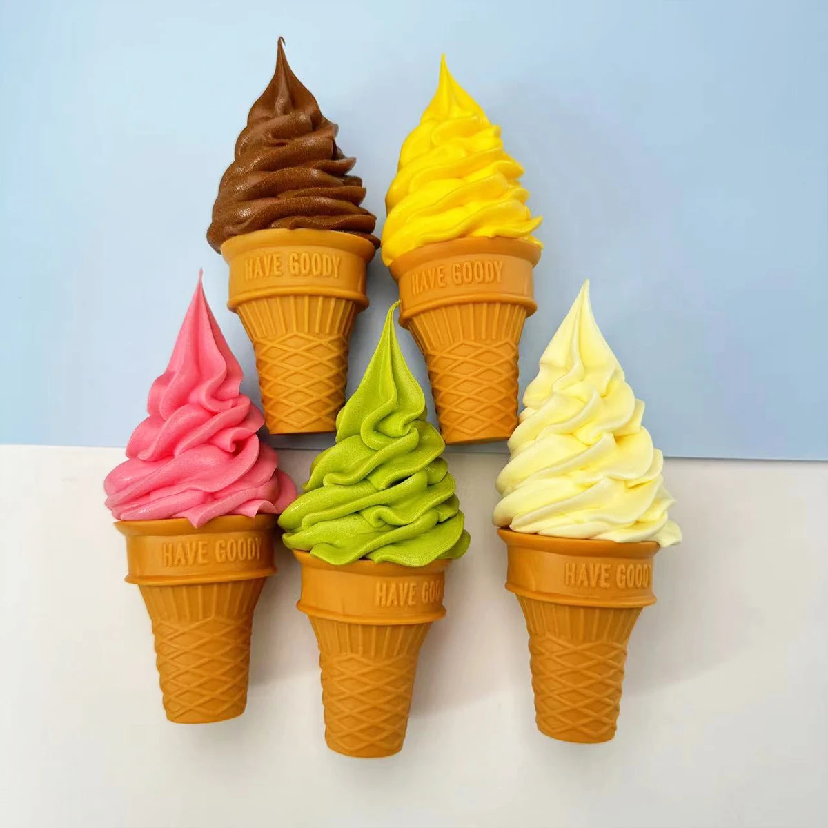 Artificial Ice Cream Cone Model for Food Photography Props and Home Decor
