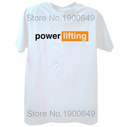 Humorous Powerlifting & Workout Short Sleeve Tee for Men - Summer Streetwear Fitness Gift (WHITE)