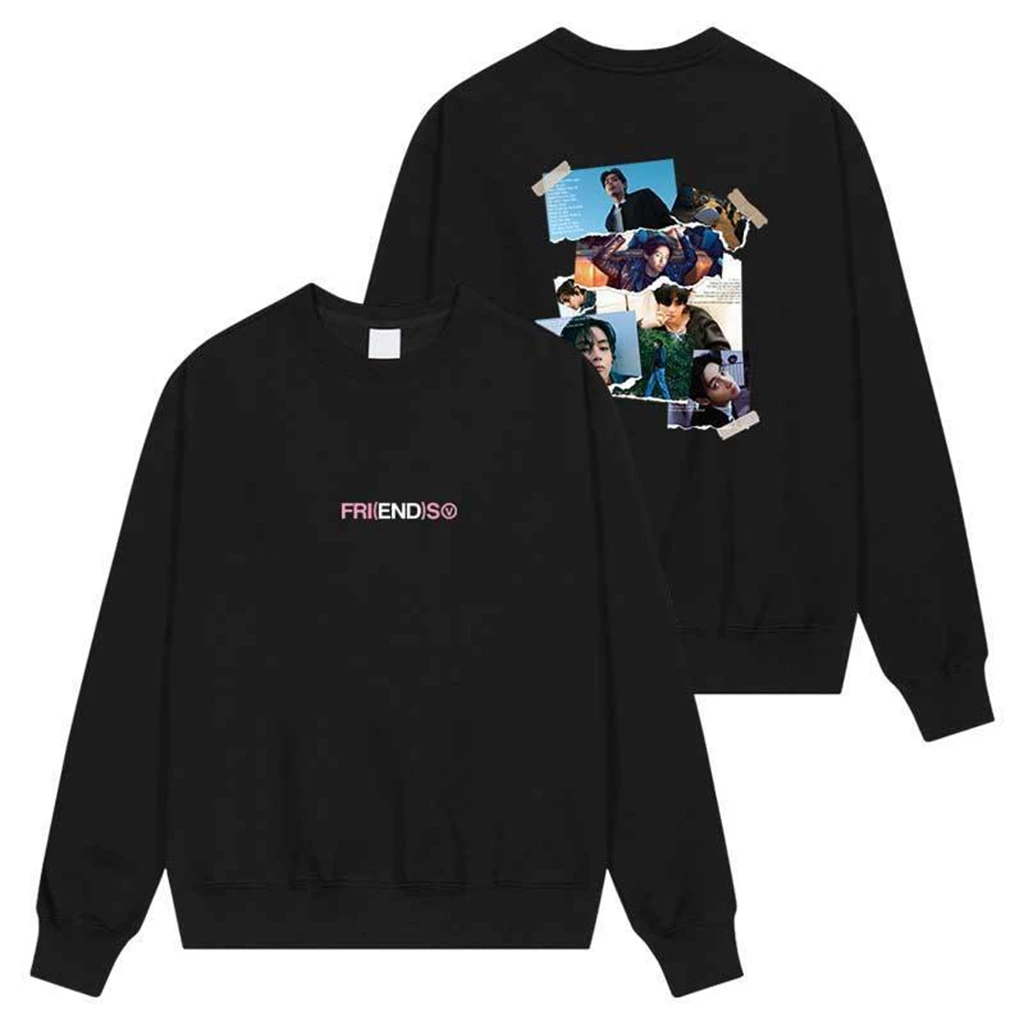 Autumn women's sweatshirts Y2K men's women's long-sleeved cotton tops letter FRIENDS graphic sweatshirts Vintage clothing